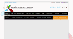 Desktop Screenshot of lanzarotedeportes.com